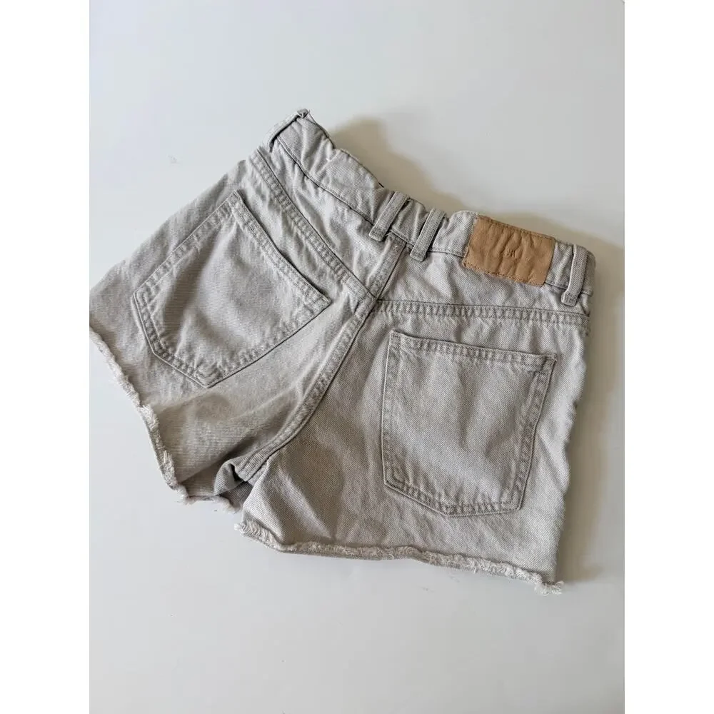 Zara Girls Gray Denim Shorts - Size 11/12 - Stylish & Comfy!